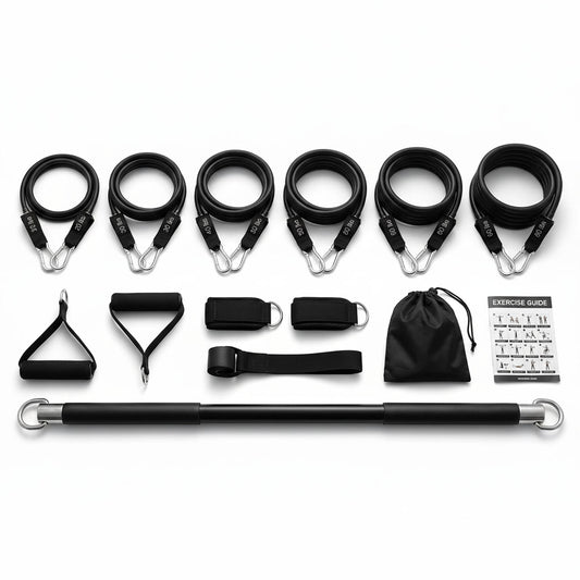 ForceFlex™ -Kit Barre de Musculation avec Élastiques